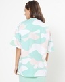 Shop Women's Sun-Kissed Green Camo Oversized Fit T-shirt-Design