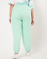 Shop Women's Sun Kissed Green Mesh Plus Size Relaxed Fit Joggers-Design