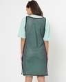 Shop Women's Sun-Kissed Green Mesh Oversized Dress-Design