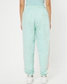 Shop Women's Sun Kissed Green Mesh Side Panel Relaxed Fit Joggers-Full