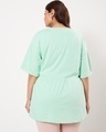Shop Women's Sun-Kissed Green Plus Size Boyfriend Fit Fril T-shirt-Design