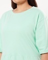 Shop Women's Sun-Kissed Green Plus Size Boyfriend Fit Fril T-shirt