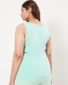 Shop Women's Sun-Kissed Green Plus Size Slim Fit Tank Top-Design