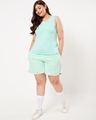 Shop Women's Sun-Kissed Green Plus Size Slim Fit Tank Top-Full