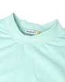 Shop Women's Sun-Kissed Green Side Seam Gather Slim Fit T-shirt