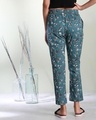 Shop Women's Teal Printed Pyjamas-Full
