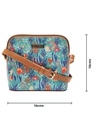 Shop Women's Teal Tokyo Blooms and Boons Sling Bag-Design