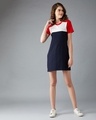 Shop Women's Tell Me What To Do colour-block T-shirt Dress