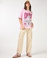 Shop Women's Tendor Touch Pink Graphic Printed Oversized T-shirt