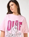 Shop Women's Tendor Touch Pink Graphic Printed Oversized T-shirt
