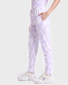 Shop Women's Purple Tie & Dye Oversized T-shirt & Joggers-Design