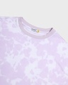 Shop Women's Purple Tie & Dye Oversized T-shirt & Joggers