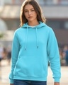 Shop Women's Upbeat Blue Hoodies-Front