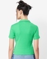 Shop Women's Varsity Green Slim Fit Short T-shirt-Design