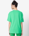 Shop Women's Varsity Green Oversized T-shirt-Design