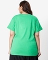 Shop Women's Varsity Green Plus Size Boyfriend T-shirt-Design