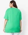 Shop Women's Varsity Green Oversized Plus Size T-shirt-Design