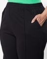 Shop Women's Black Plus Size Rib High Waist Pants