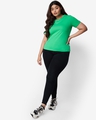 Shop Women's Varsity Green Plus Size T-shirt-Full
