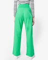 Shop Women's Varsity Green Rib High Waist Pants-Design