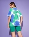 Shop Women's Varsity Green Tie & Dye Oversized  T-shirt-Design