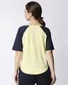 Shop Women's Vax Yellow Contrast Sleeve T-shirt-Design