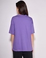 Shop Women's Blue Sleeve Slit Oversized T-shirt-Design