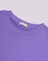 Shop Women's Blue Sleeve Slit Oversized T-shirt
