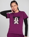 Shop Women's Voilet I am Flawless Half Sleeve T-shirt (DL)-Front
