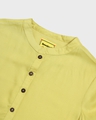 Shop Women's Warm Olive Mandarin Collar 3/4th Sleeve Long Kurta