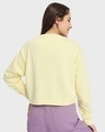 Shop Women's Wax Yellow Oversized Crop Sweatshirt-Full