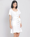 Shop Women's White A-Line Dress-Design