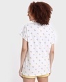 Shop Women's White All Over Donald Duck Printed Boyfriend T-shirt-Design