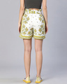 Shop Women's White & Yellow All Over Floral Printed Shorts-Full