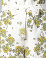 Shop Women's White & Yellow All Over Floral Printed Shorts