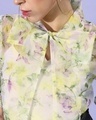 Shop Women's White All Over Floral Printed Top
