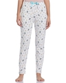 Shop Women's White All Over Ice Cream Printed Cotton Pyjamas-Front