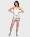 Shop Women's White All Over Printed Boxers-Full