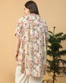 Shop Women's White All Over Printed Boxy Fit Plus Size Tunic Shirt-Full