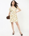 Shop Women's White All Over Floral Printed Mini Dress-Full