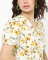 Shop Women's White All Over Floral Printed Mini Dress