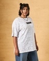 Shop Women's White All Over Printed Oversized Plus Size T-shirt-Design