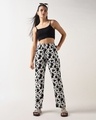 Shop Women's White All Over Printed Pyjamas-Full