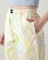 Shop Women's Off White All Over Printed Wide Leg Pyjamas