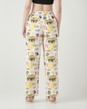 Shop Women's White All Over Printed Wide Leg Pyjamas-Design