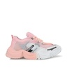 Shop Women's White & Pink Color Block Sneakers-Full