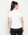 Shop Women's White Believe Typography Activewear T-shirt-Full