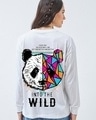 Shop Women's White Better & Better Graphic Printed Oversized T-shirt-Front