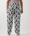 Shop Women's White & Black All Over Printed Plus Size Pyjamas-Design