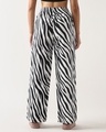 Shop Women's White & Black All Over Printed Wide Leg Pyjamas-Design